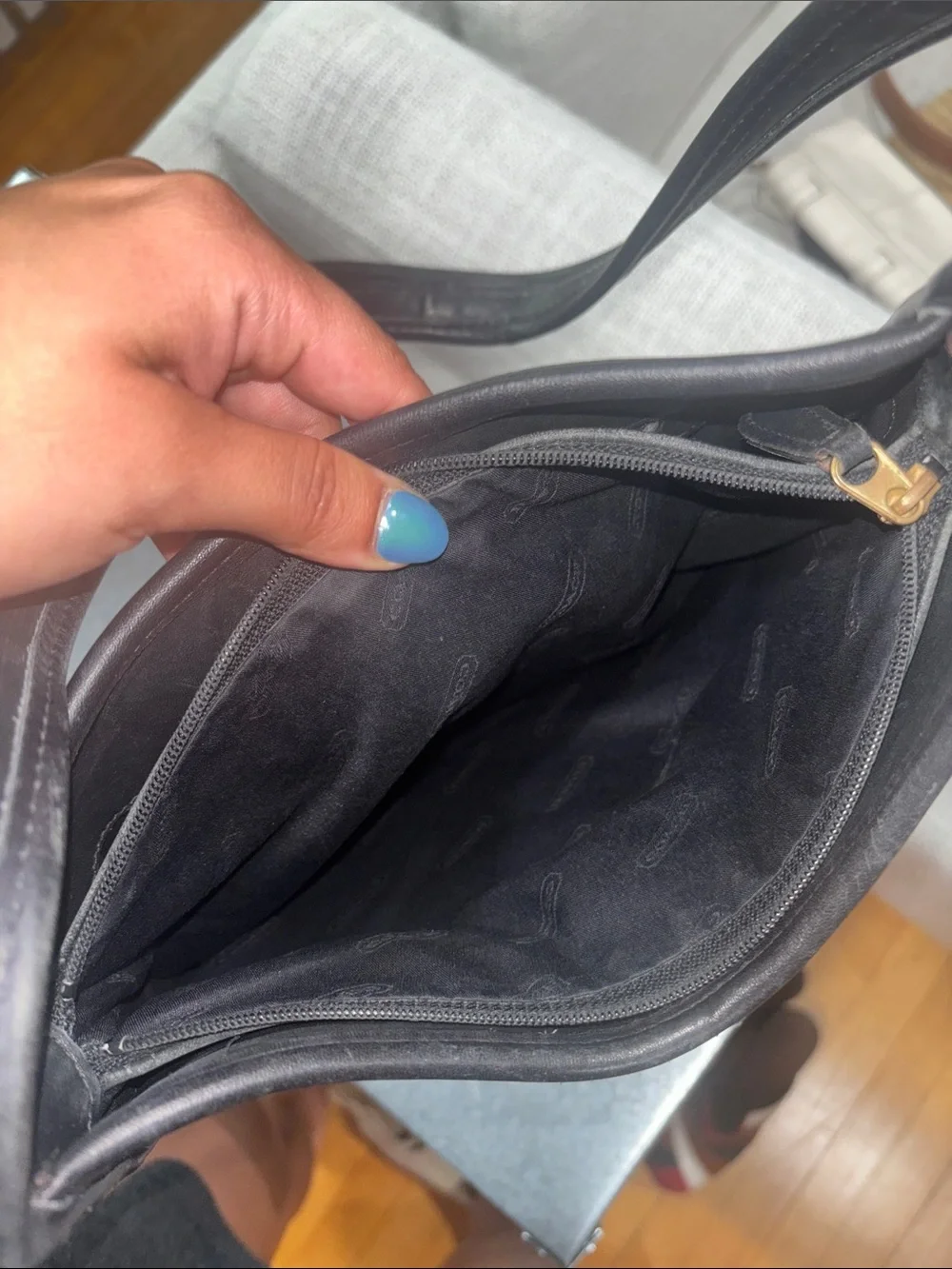 Coach 9047  Black Ergo Leather Shoulder Bag